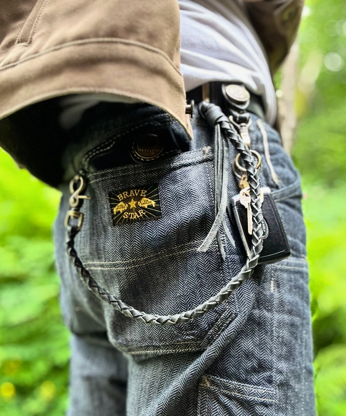 Handmade Biker Wallet, Leather Biker Wallet With Coin purse, Concho Wallet, Leather Chain Wallet handcrafted using Italian Waxy Leather
