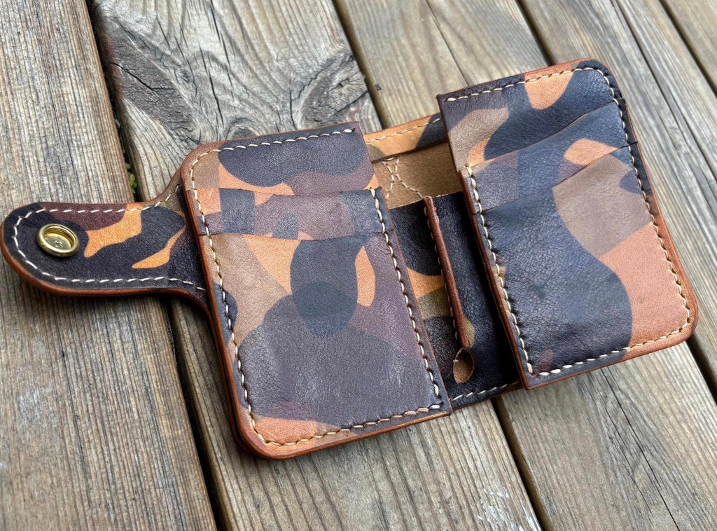 Handcrafted Leather Biker Wallet, Leather Chain wallet