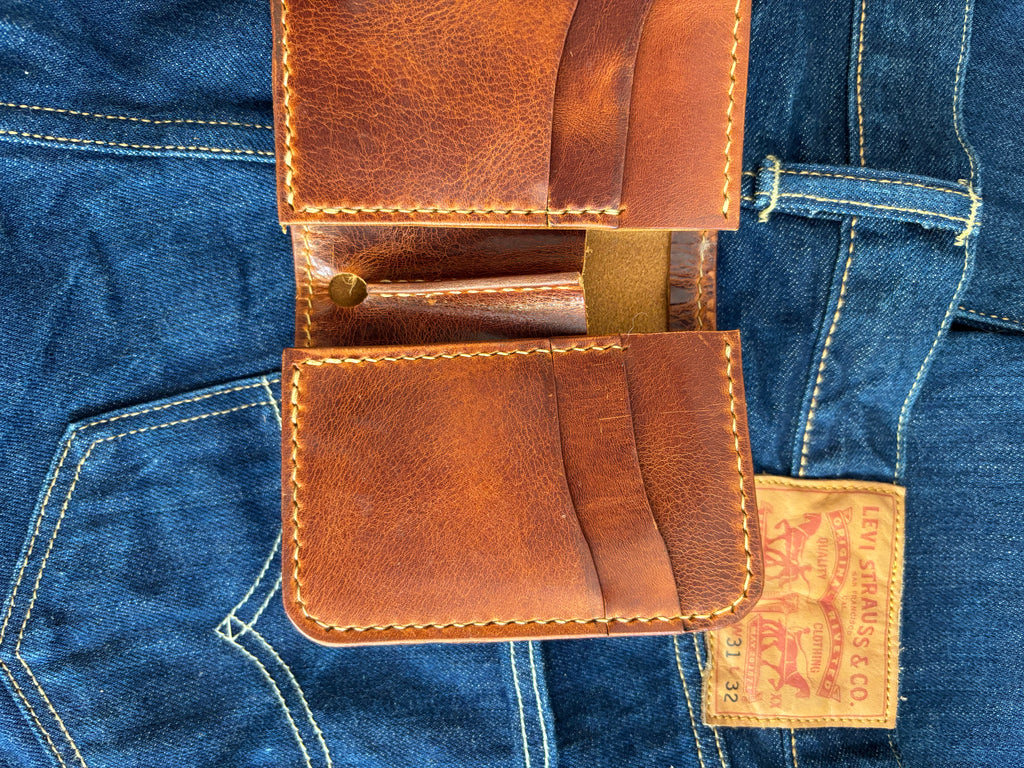 Handcrafted Biker Wallet with Lanyard
