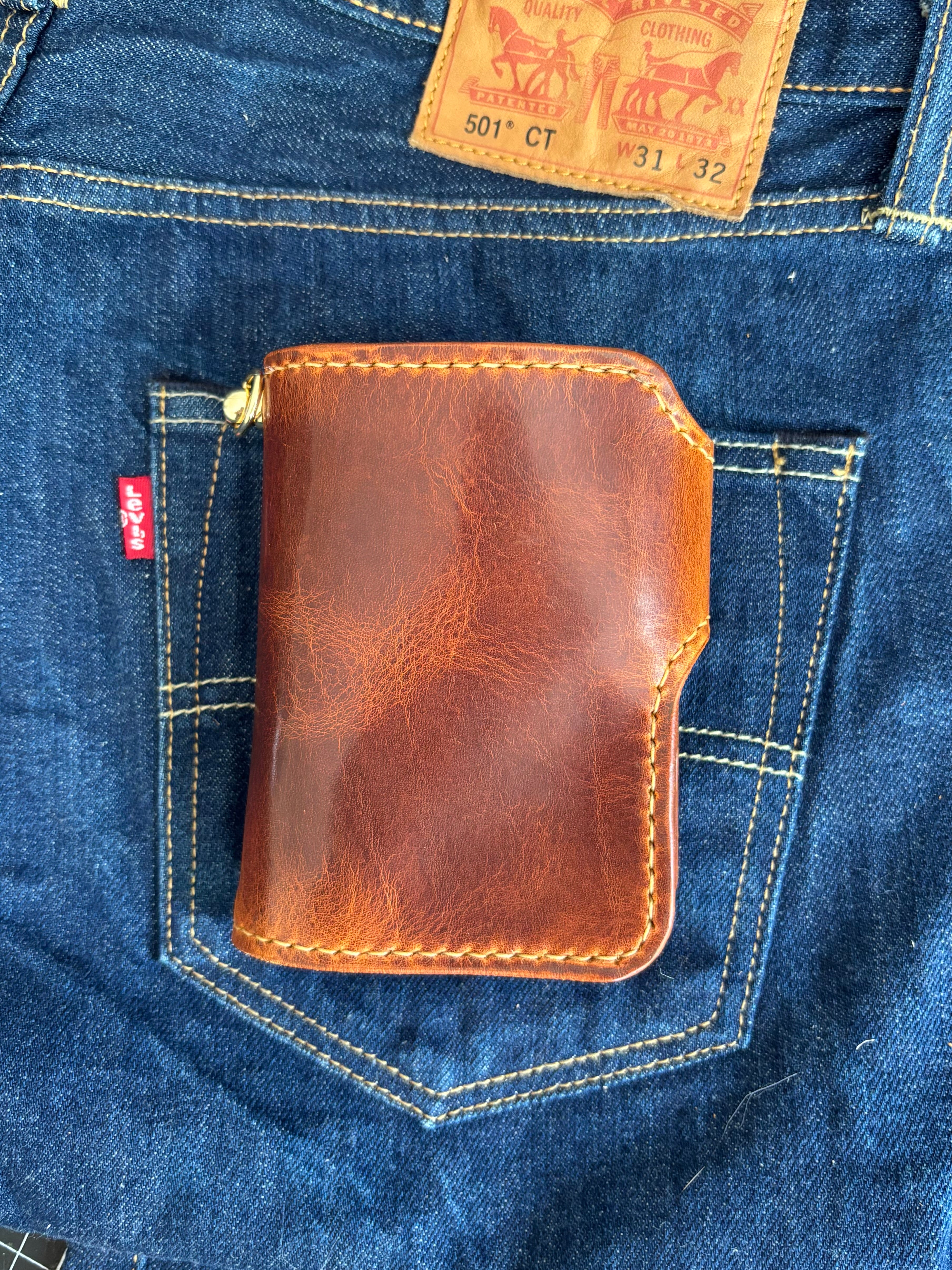 Handcrafted Biker Wallet with Lanyard