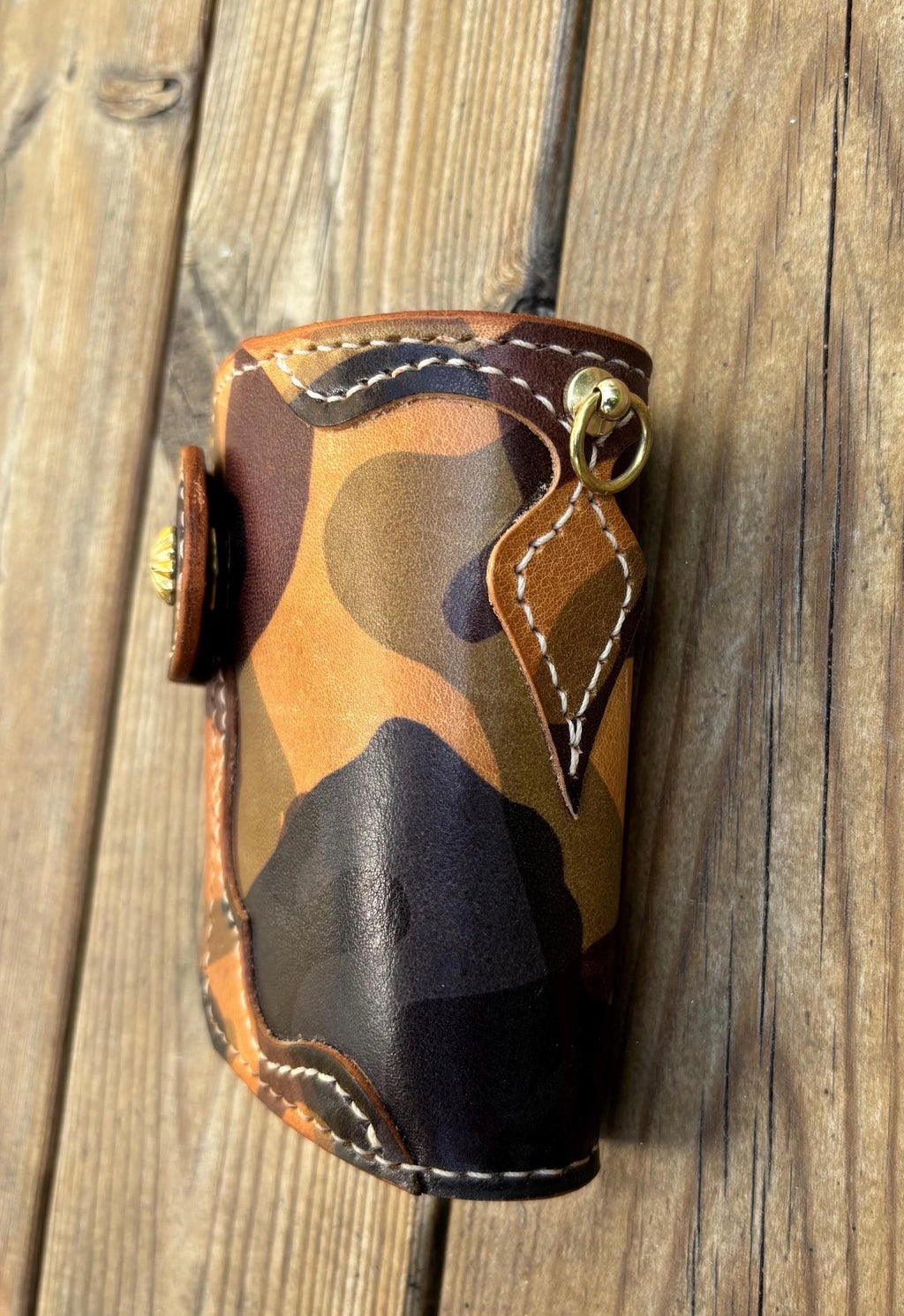 Handcrafted Leather Biker Wallet, Leather Chain wallet