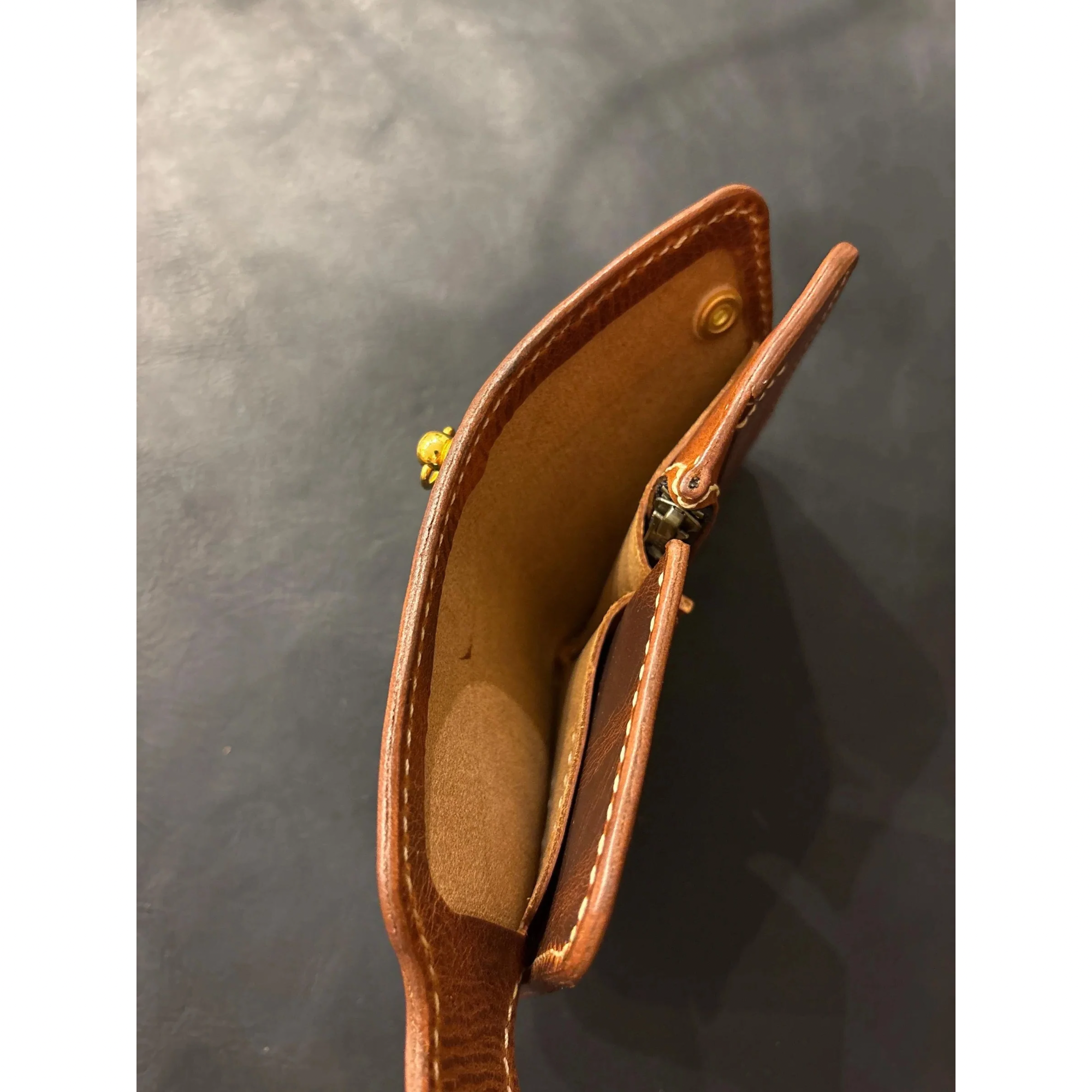 Biker wallet handcrafted using premium quality Waxy Vegetable Tanned Leather