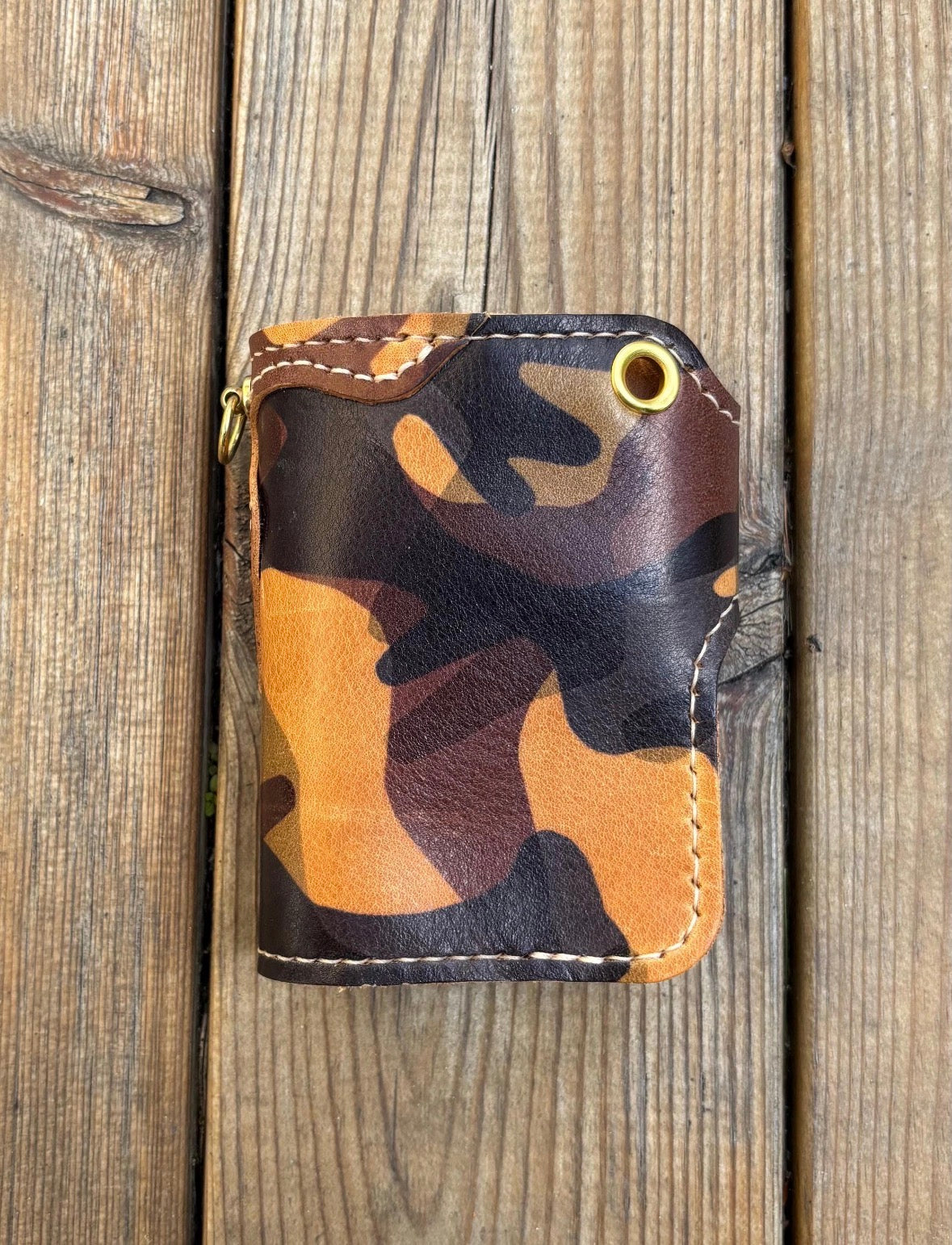 Handcrafted Leather Biker Wallet, Leather Chain wallet