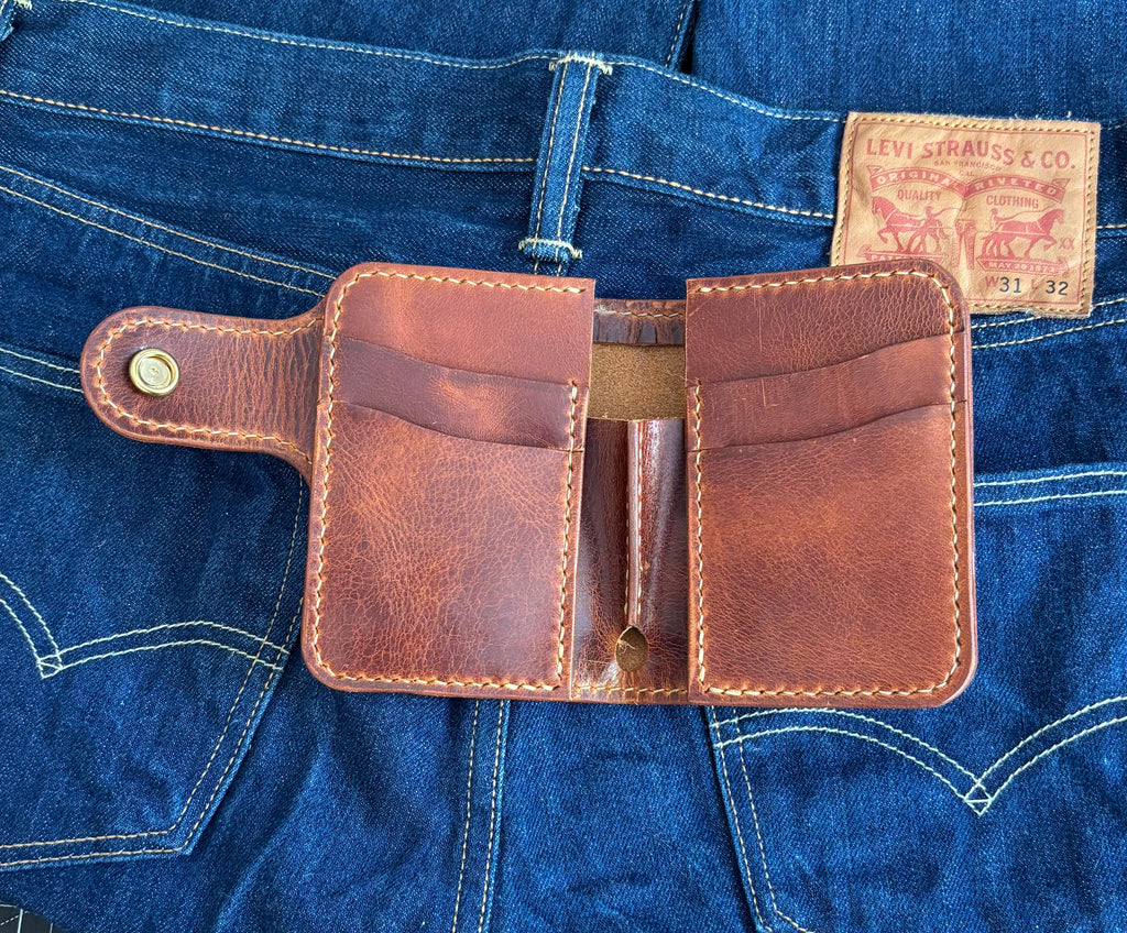 Handcrafted Biker Wallet with Lanyard