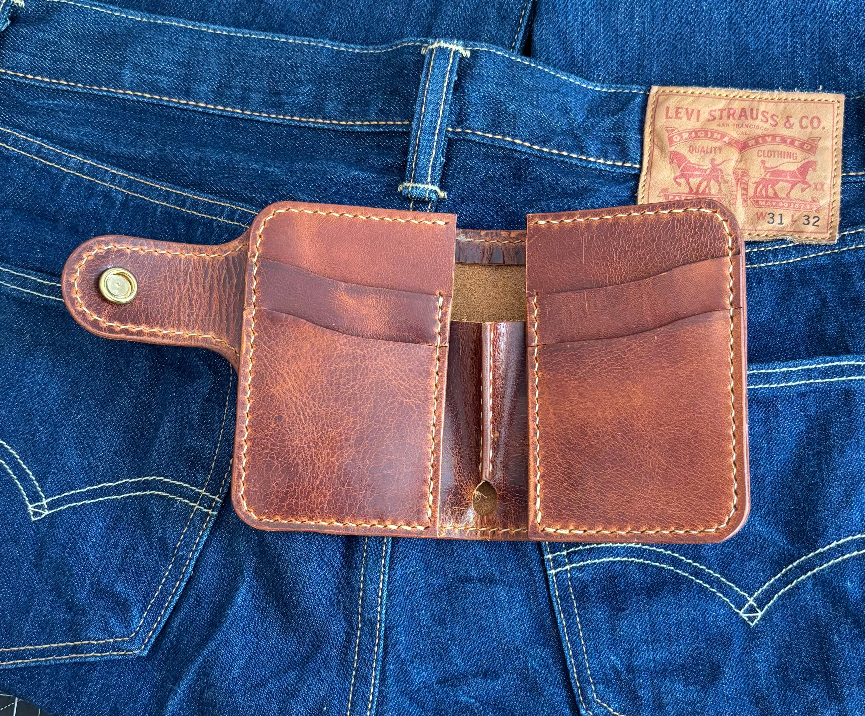 Handcrafted Biker Wallet with Lanyard