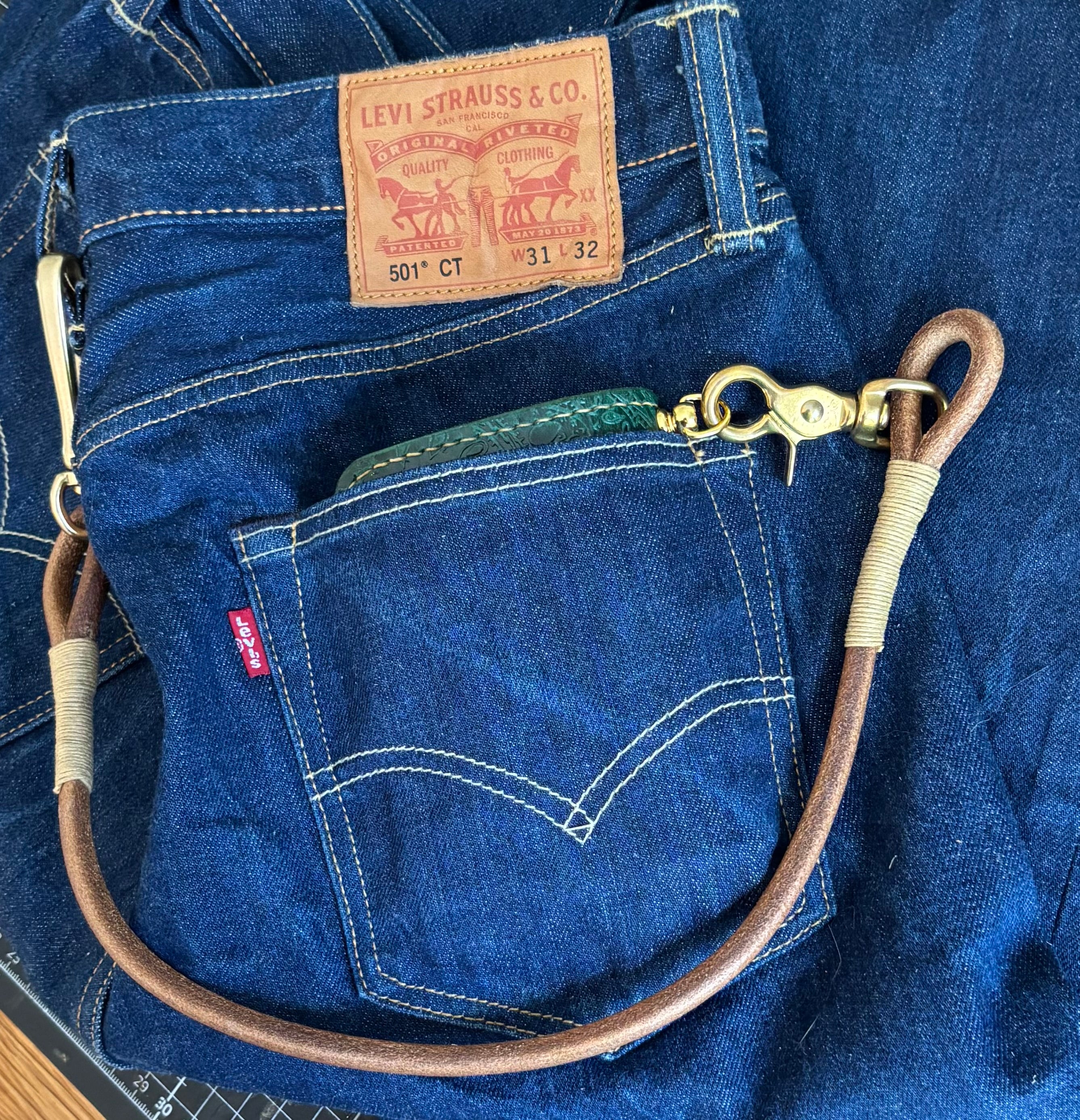 Handmade Biker Wallet, handcrafted Leather Wallet made using Italian quality leather