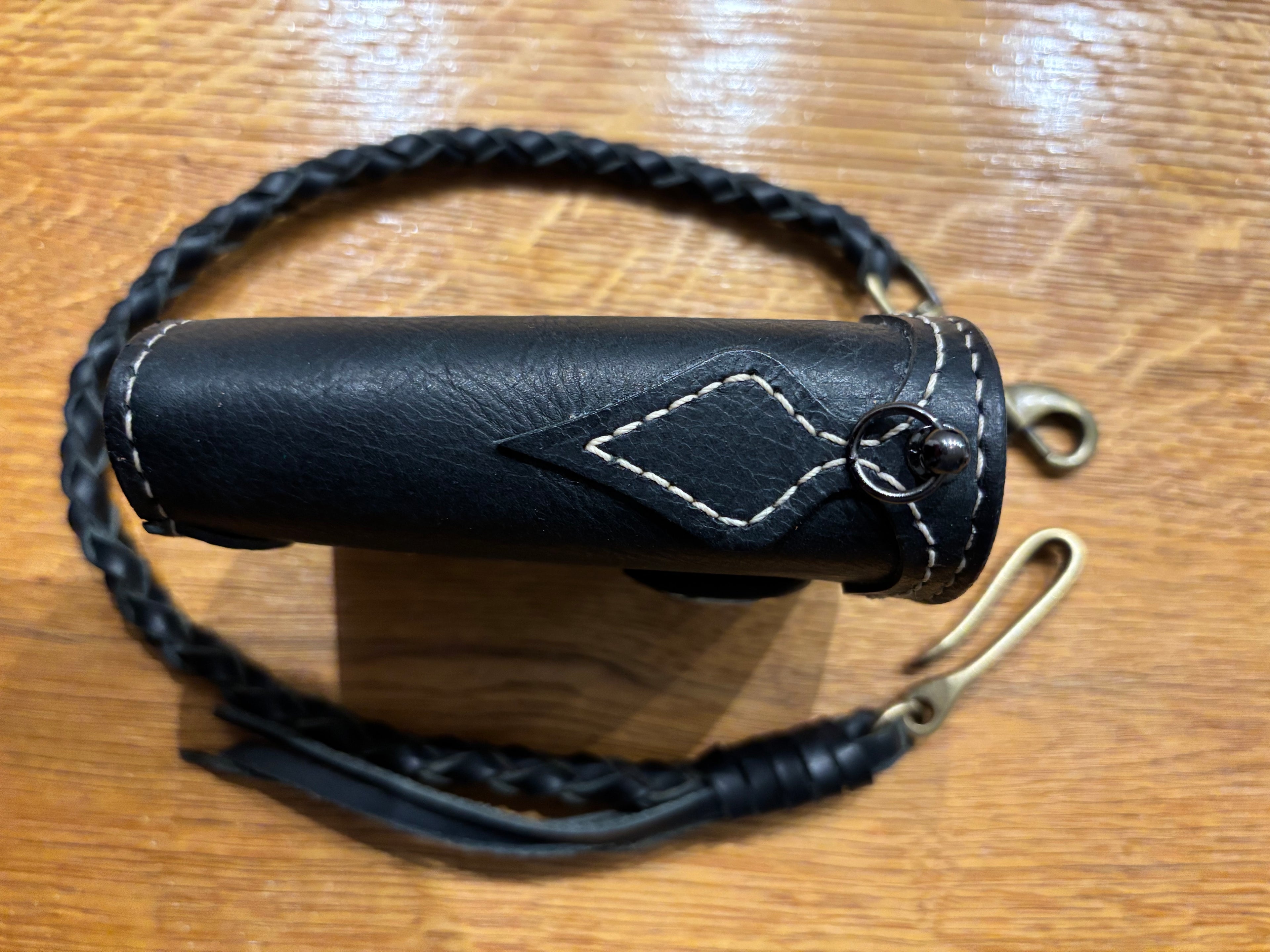 Handmade Biker Wallet, Leather Biker Wallet With Coin purse, Concho Wallet, Leather Chain Wallet handcrafted using Italian Waxy Leather