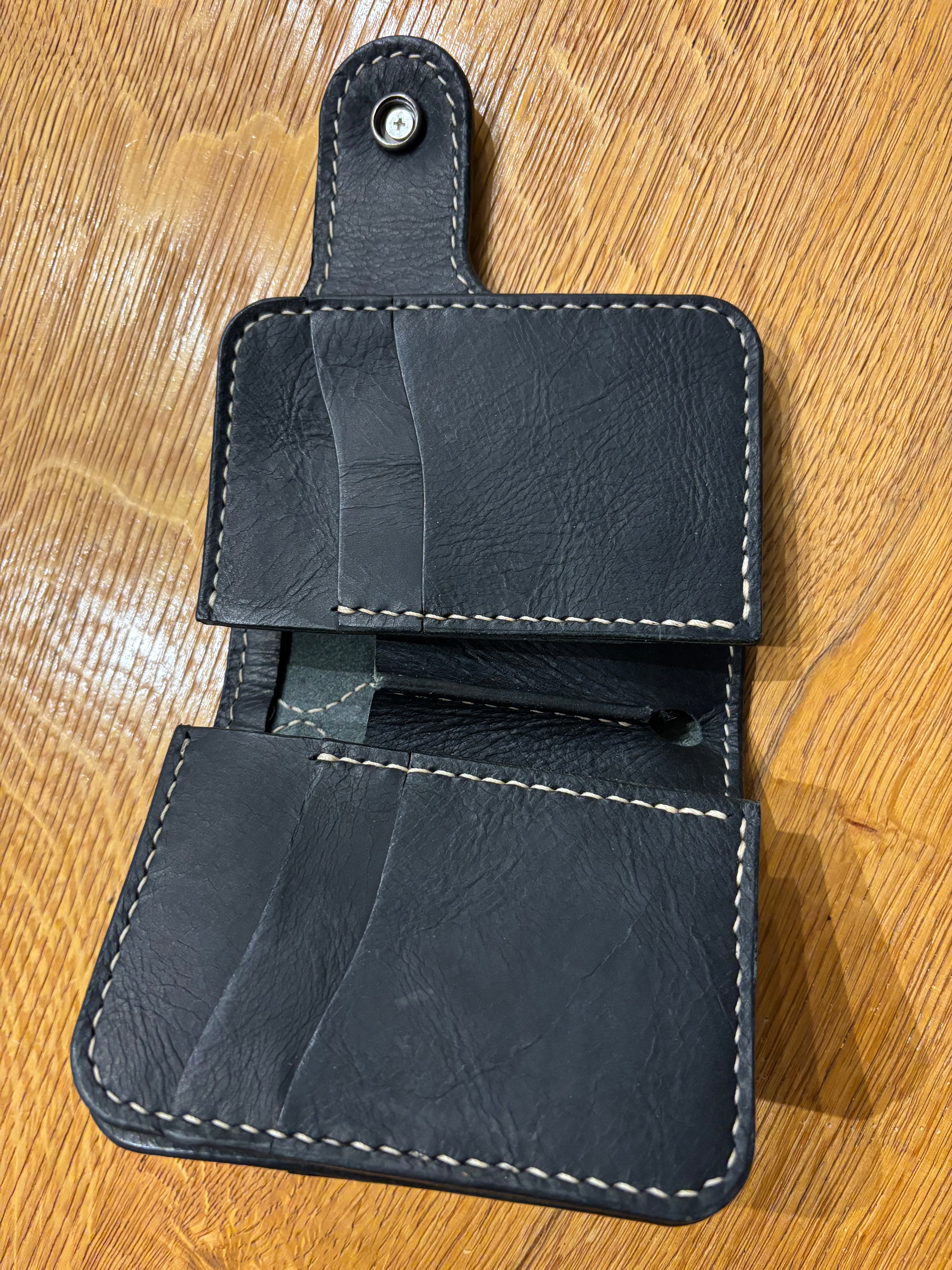 Handmade Biker Wallet, Leather Biker Wallet With Coin purse, Concho Wallet, Leather Chain Wallet handcrafted using Italian Waxy Leather